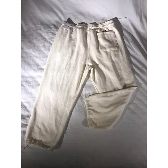 Nike Men's Lebron James Cream/ Beige CottonBlend Joggers Sweatpants